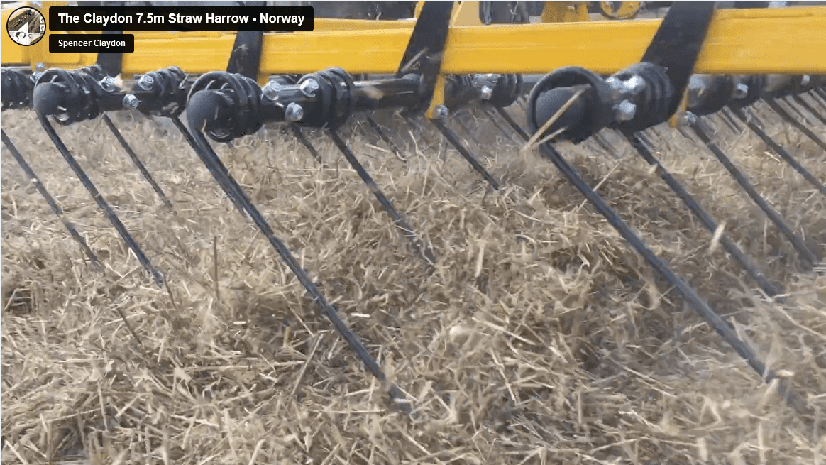 straw harrowing